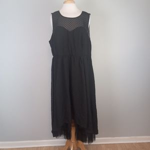 Torrid Swiss Dot High Low Chiffon Dress Size 20
